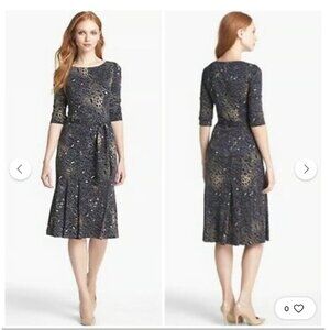 Tory Burch - Leopard Print Pleated "Denise Dress - S